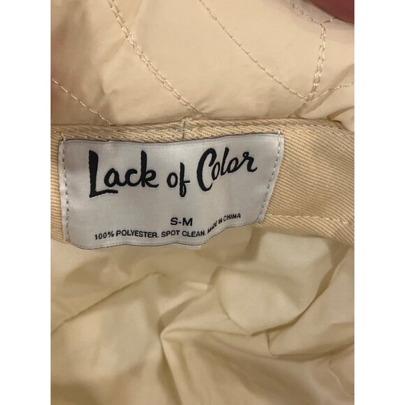 Quilted Ivory Bucket Hat By Lack Of Color S-M 100% Polyester Lightweight & Styli main image 5